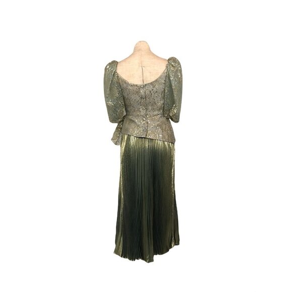 Vintage NEW Women's Princess Gown Separates Dress Blue Gold 1970s - Picture 4 of 16